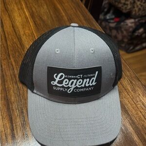 Gray and Black Trucker Hat